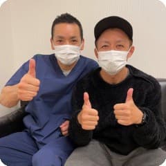 鍼施術後に笑顔を取り戻した患者さん 9